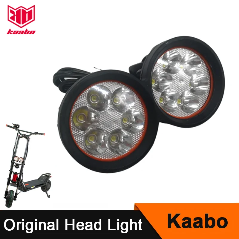 Original Kaabo Wolf Warrior Head Light Assembly Wolf King Wolf X Smart Electric Scooter Part Headlight Replacement Accessories