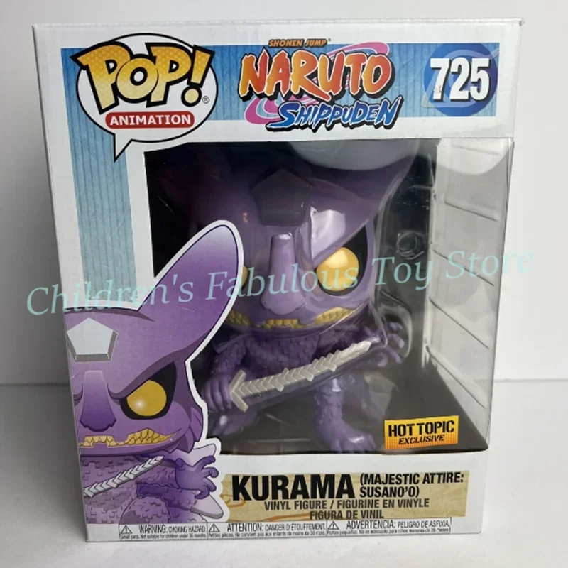 NEW FUNKO POP Shippuden Narutoes  #725 Kurama Majestic Attire Susano'o Figures Toys Vinyl Doll Collection Models for Kids Gift