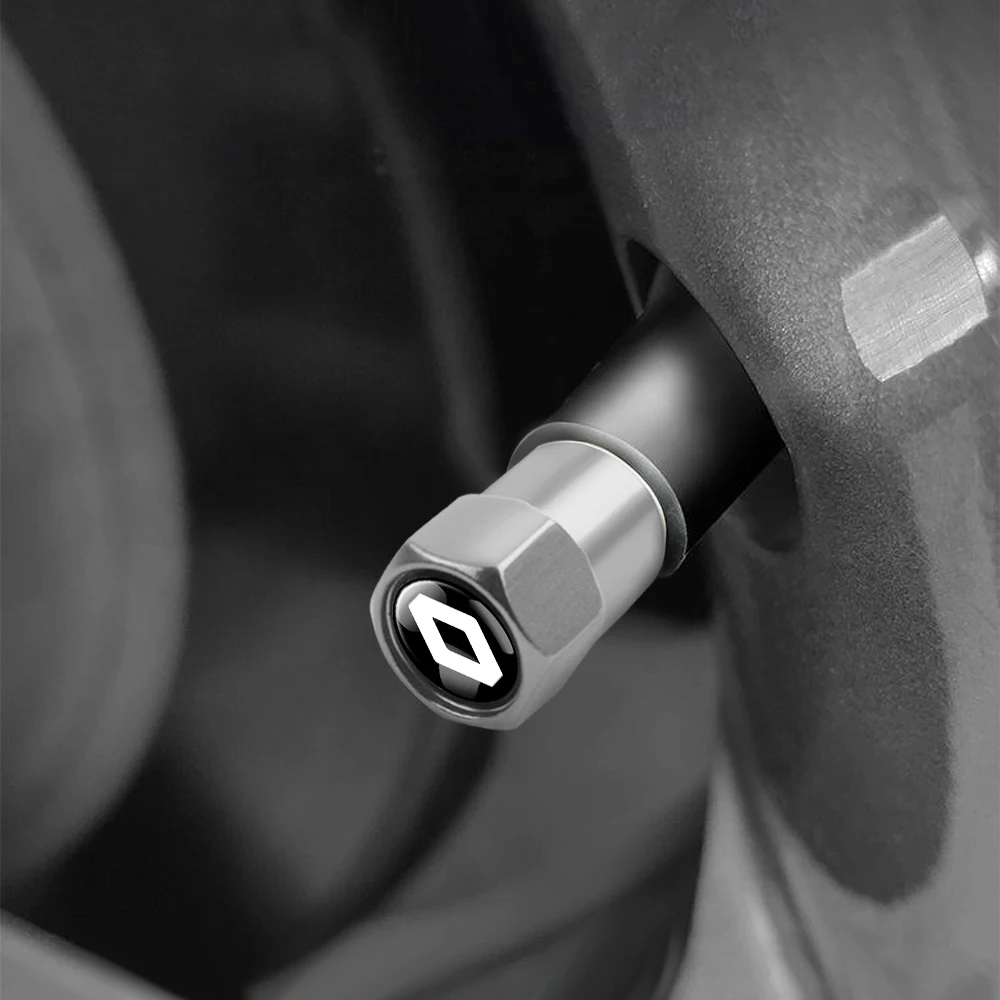 4 قطعة ثلاثية الأبعاد سيارة معدنية قضيب صمام إطار قبعات اكسسوارات السيارات لرينو كوليوس كادجار كابتور ميجان تاليسمان اسبيس كليو زوي ذات المناظر الطبيعية الخلابة #4