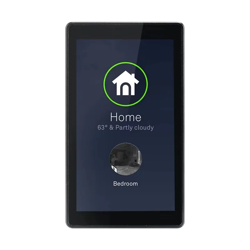 [عرض ساخن] 5.5 بوصة تقنية تعديل درجة حرارة لوحة اللمس الزجاجية KNX الذكية USB مفتاح التحكم المركزي في الحائط Android Outdoo