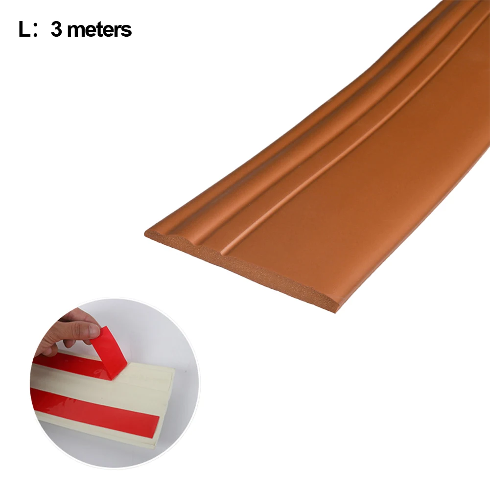 Waterproof Skirting Wall Edge Strip for Bathroom and Kitchen Use 12 5x300cm Foam Line Protective Corner Waist Line