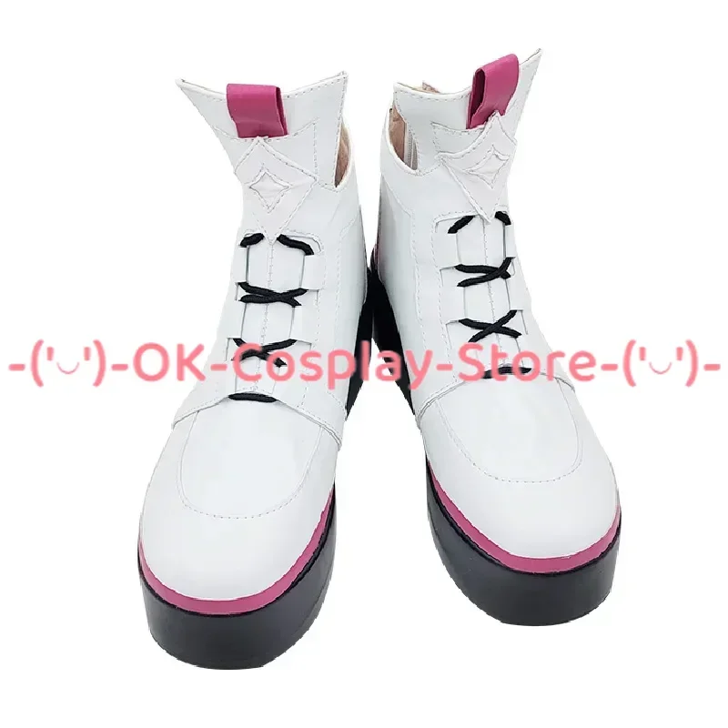 Watarai Hibari Cosplay Schoenen Hot Vtuber Cosplay Laarzen Pu Lederen Schoenen Halloween Carnaval Prop Op Maat Gemaakt