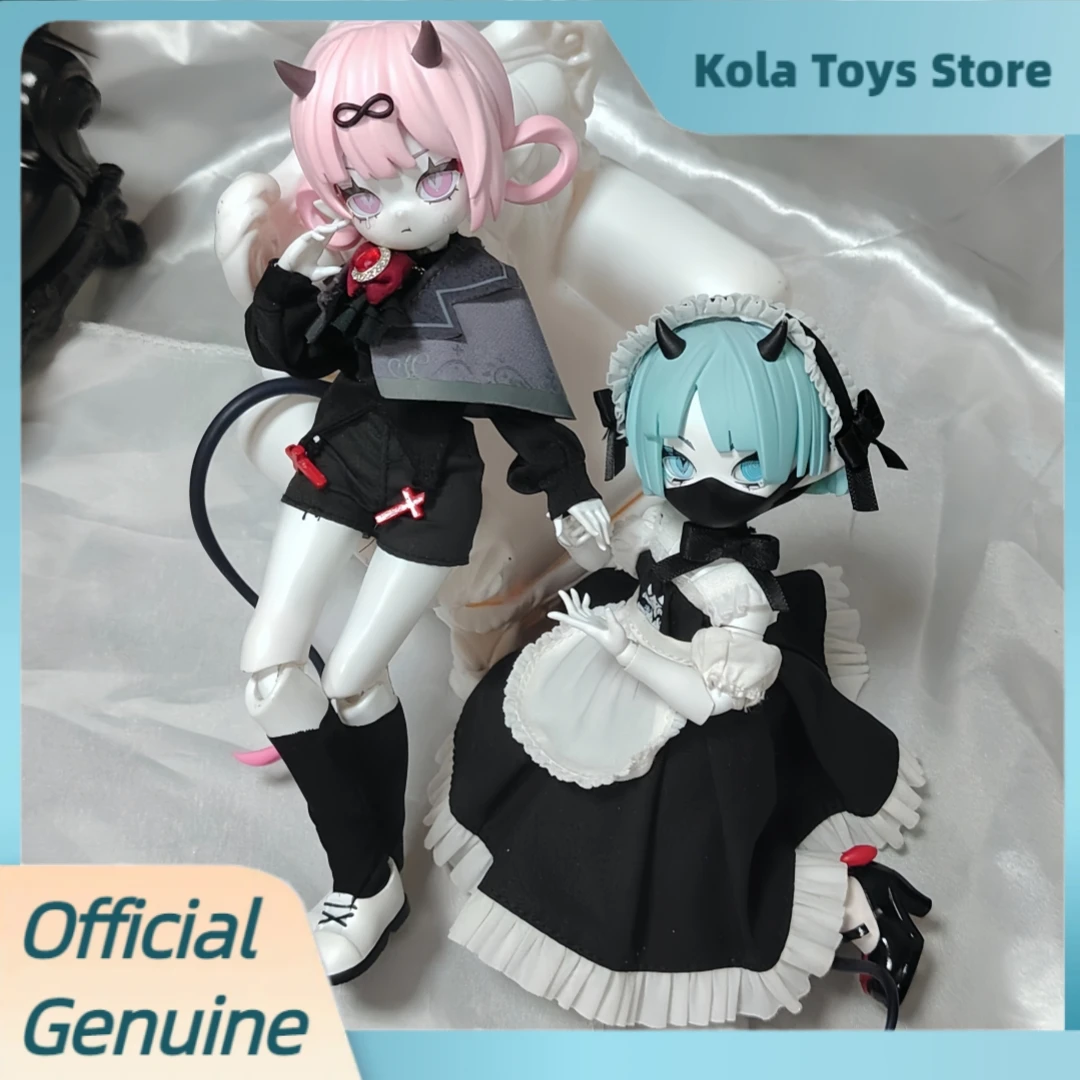 

Genuine Devil Horns Bjd Blind Box 8 Point Jointed Movable Doll Creative Decoration Pvc Model Toys Mystery Box Kawai Figurine