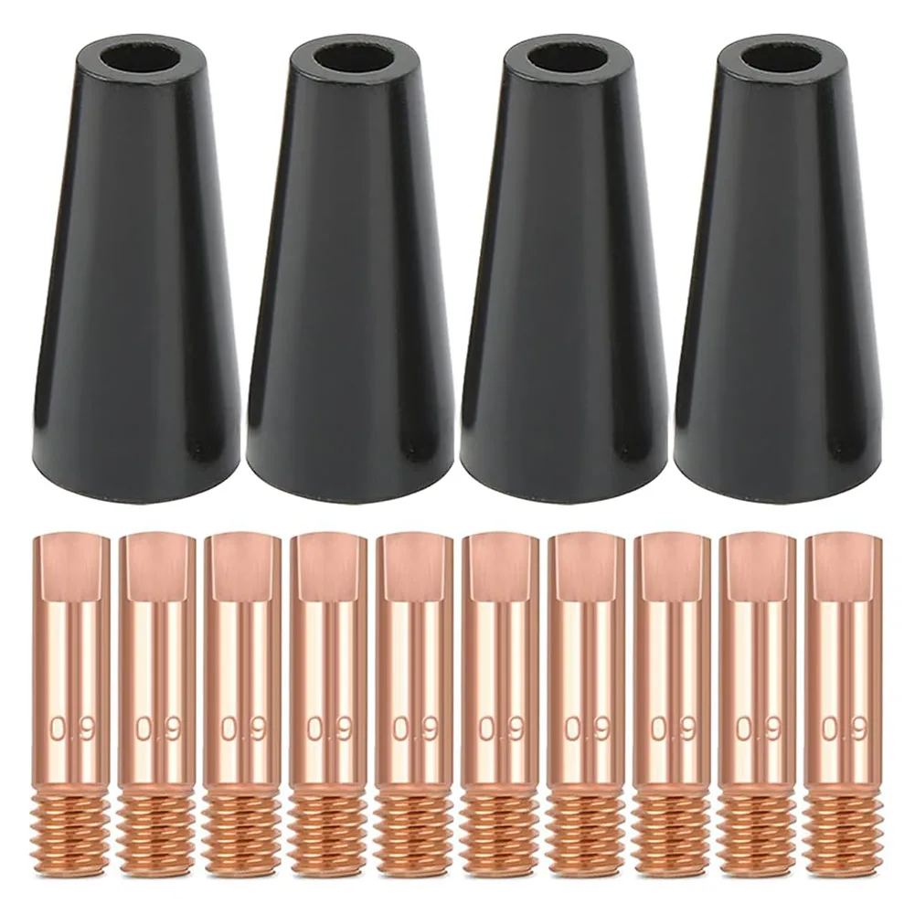 For 14AK Torch Copper Conductive Tips Flux Core Kit Home Welding 0.035 0.9mm Copper Conductive Tips Set Welding Tools