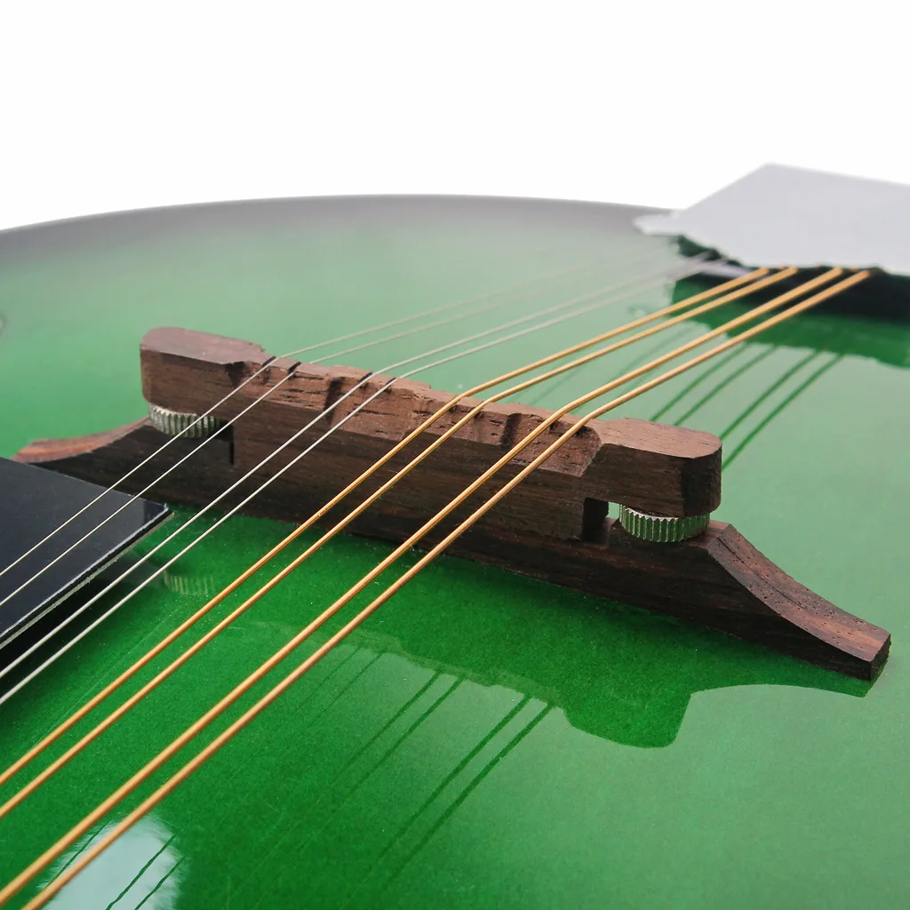 Musical InstrumentsHandmade products of mandolin, wooden mandolin, 8-string, grass green
