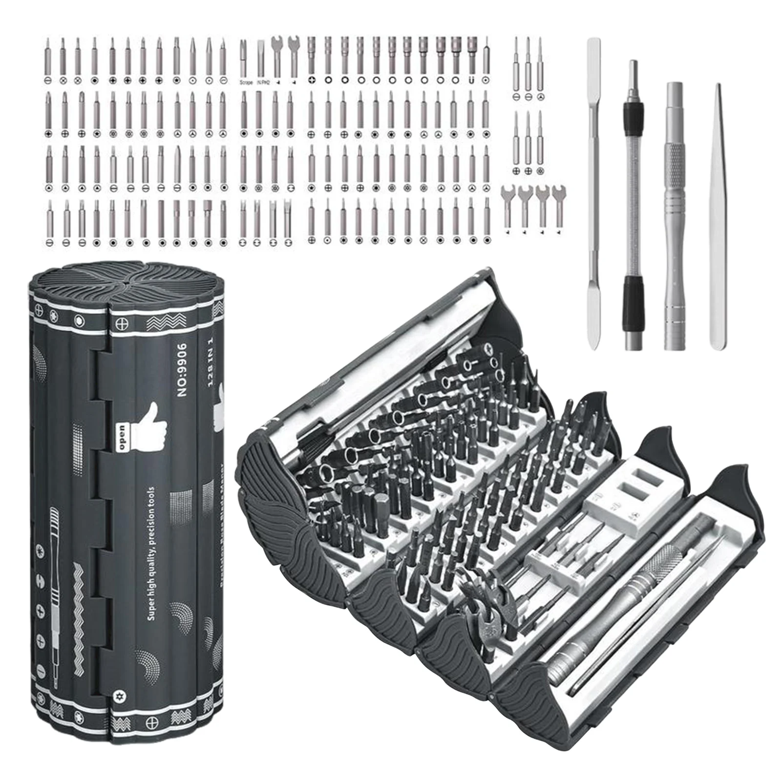 128 in 1 Precision-Screwdriver Set Professional Multi-Tool with Magnetic Screwdriver Bits for Electronics Repair