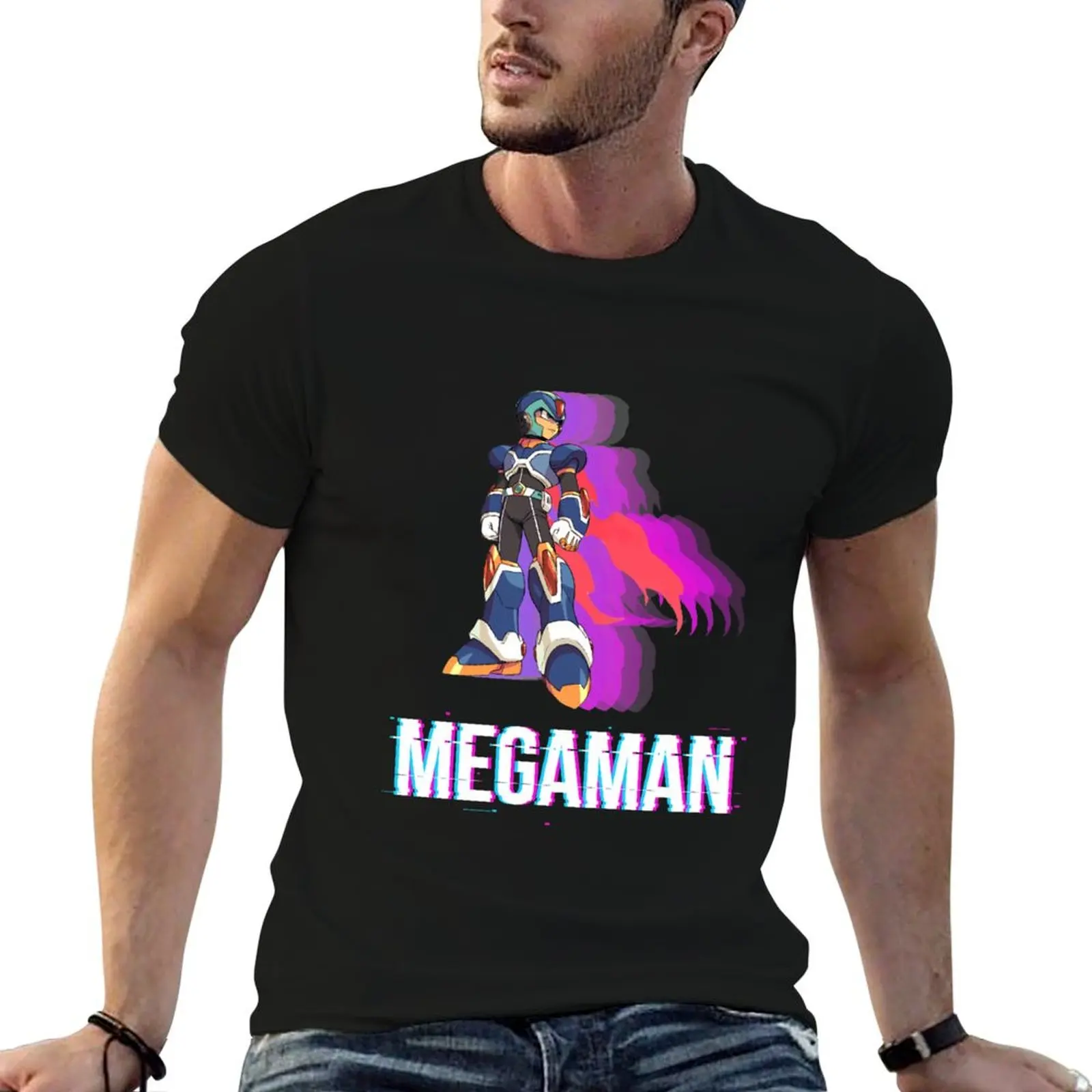 MEGAMAN - No 02 T-Shirt Sporty Casual Quick Dry T-Shirt