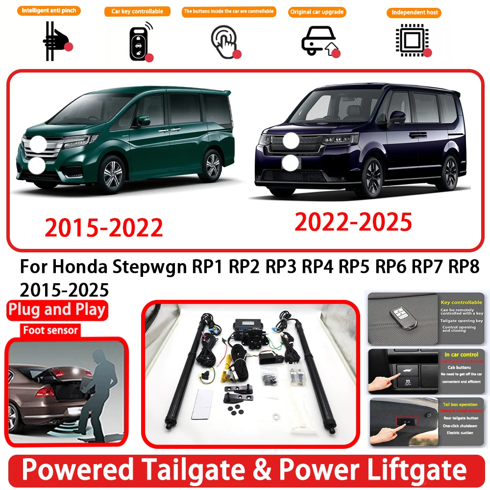 for Honda Stepwgn RP1 RP2 RP3 RP4 RP5 RP6 RP7 RP8 2015-2025 OEM Auto Powered Tailgate Power Liftgate Rear Trunk Opener System