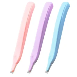 1pcs Flat Staple Remover Push Style Portable Magnetic Staples Removal Tool for Office School Stationery A6687