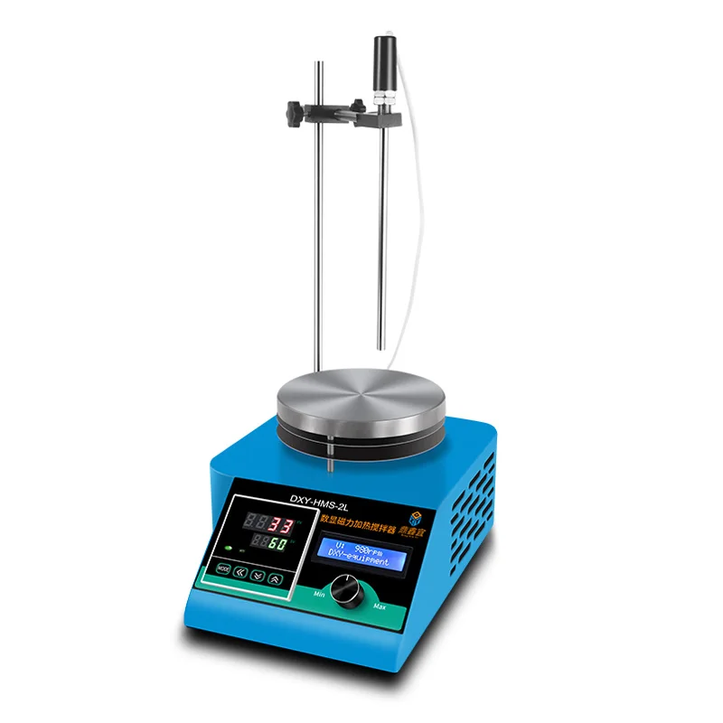 

Digital Lab Magnetic Stirrer with Stainess Steel Heating Plate with Individual Temperature controller 2L/5L Stirring