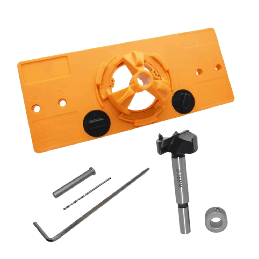 Drilling Hinge Hole Tool Kit Positioning Hinge Hole Locator Boring Guide Cup Style Door Hole Template Hinge Jig