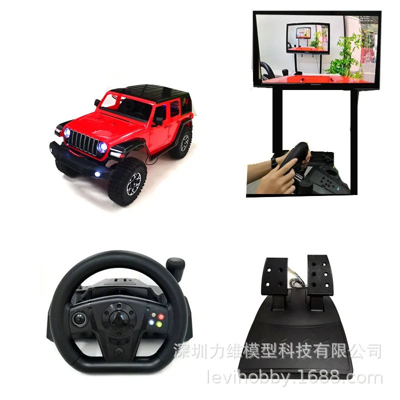 Visualizzazione in prima persona Telecamera ad alta definizione Telecomando per auto RC Veicolo fuoristrada Simulazione tavolo di sabbia Controllo volante