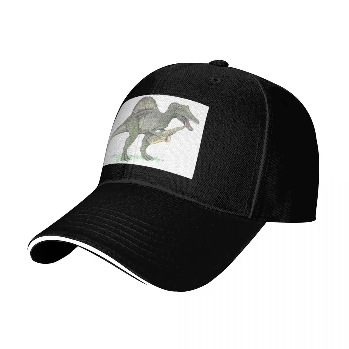 

Spinosaurus with Alto Sax Baseball Cap Anime Hat Gentleman Hat Golf Men Women's
