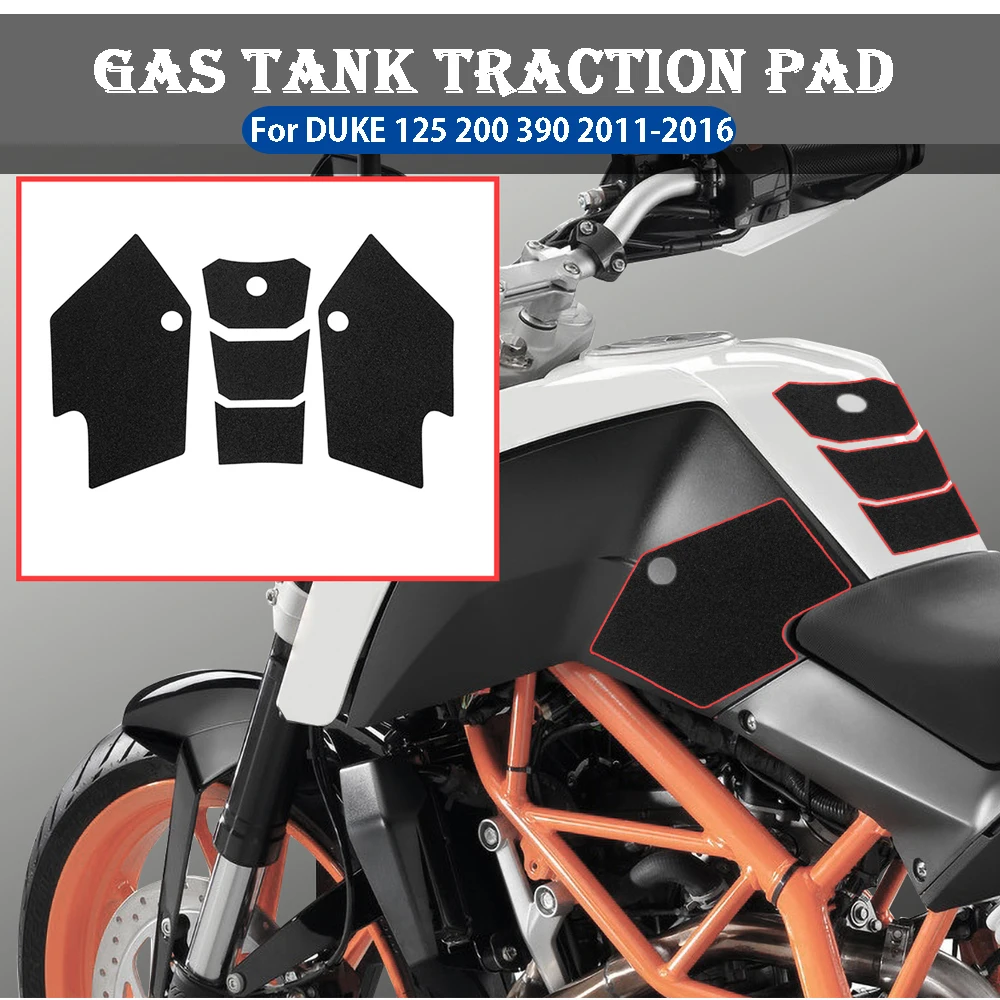 

For DUKE 125 200 390 2011-2016 Motorcycle Accessories For KTM Anti Slip Fuel Tank Pads Gas Knee Grip Traction Sticker Protector