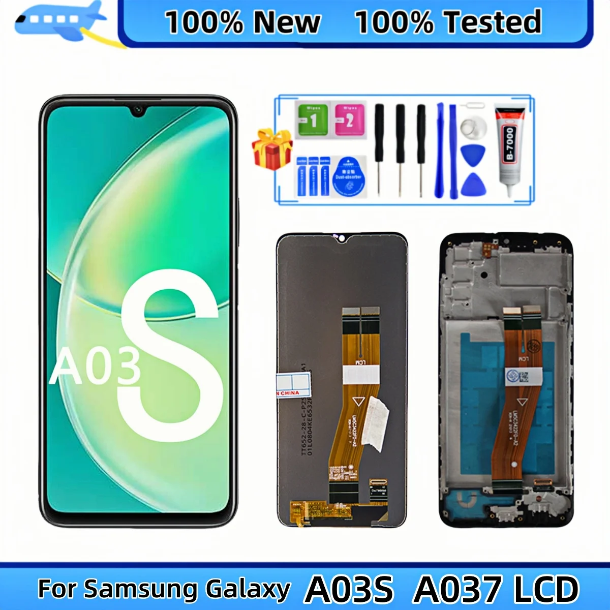 

For Samsung Galaxy A03S A037F SM-A037F/DS A037M A037G A037W S134DL LCD Display Touch Screen Digitizer Assembly Replacement