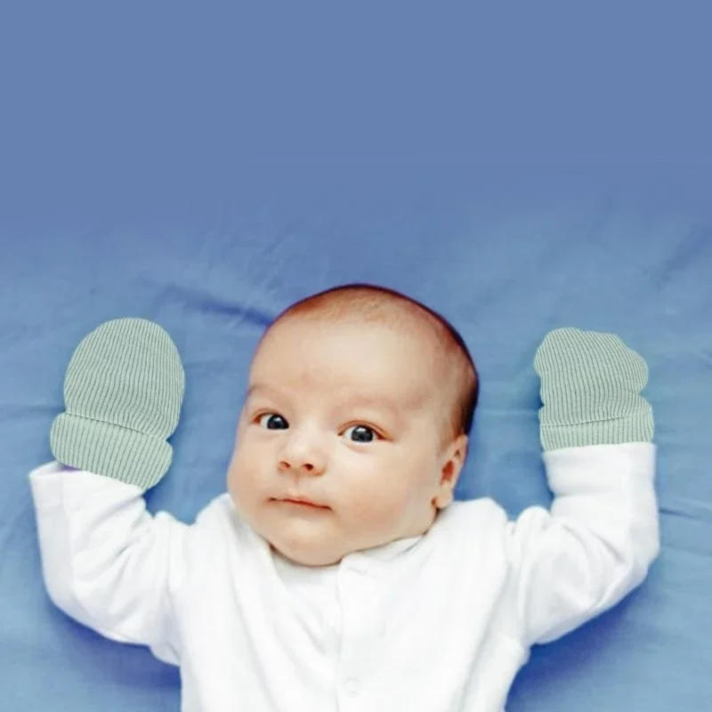 Guanti in cotone J15U Guanti per neonati Guanti per neonati Guanti per bambini per ragazzo ragazza 0-1 anno