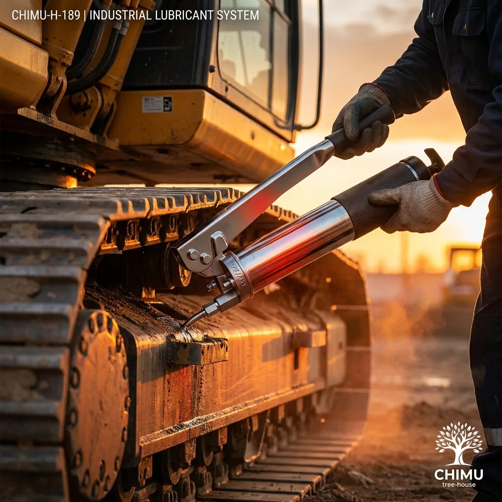 【CHIMU HOME】 600CC 800CC 900CC Manual High-Pressure Grease Dispenser Single Dual Rod Oil Applicator for Excavator