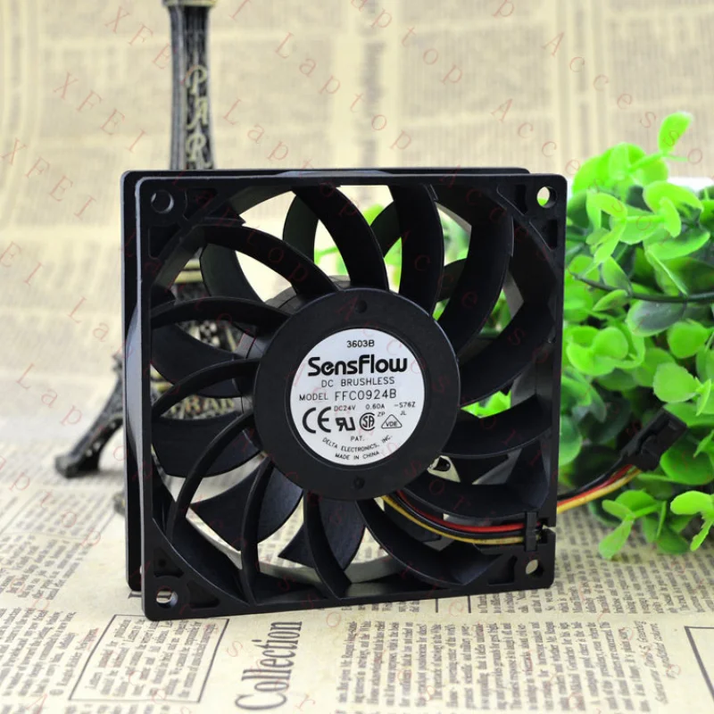 

D 1PC FOR Delta FFC0924B 9025 Cooling Fan 24V 0.60A 9CM FFC0924B9025 New
