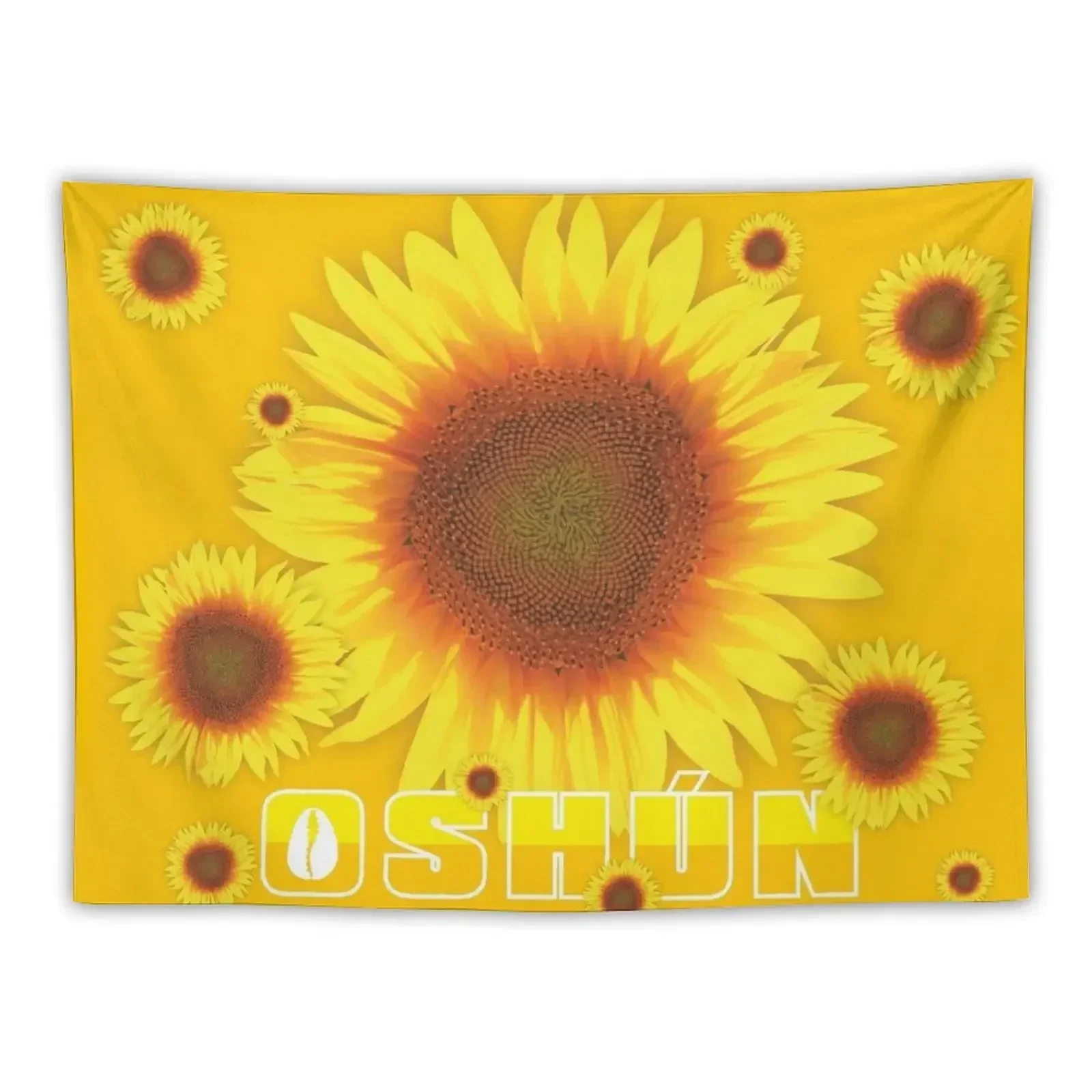 Orisha Oshun and Sunflowers 2 Tapestry Room Decore Aesthetic Living Room Decoration Tapestry