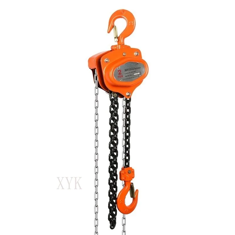 1/2/3/5/10T Hand Chain Hoist Manual Chain Hoist Home Lifting Hoist Chain Block Handling Transportation Equipment