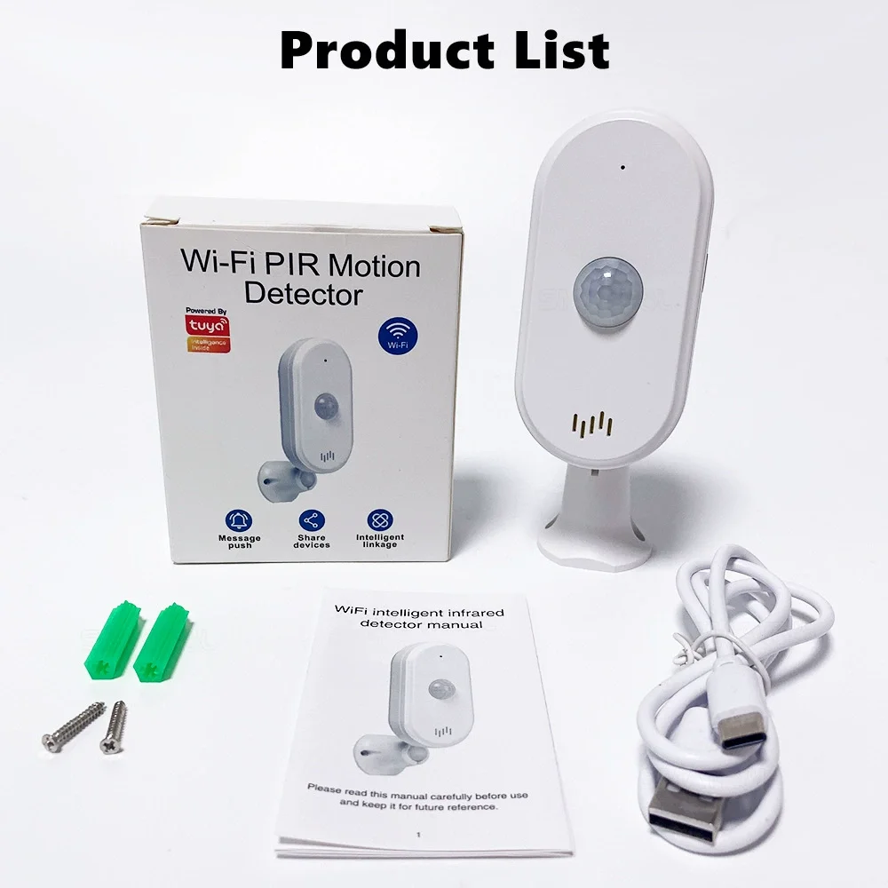 

Intelligent Infrared Human Body Sensor Tuya Wifi Smart Anti-Theft And Anti Touch Detector App Automatic Alarm Timed Protection