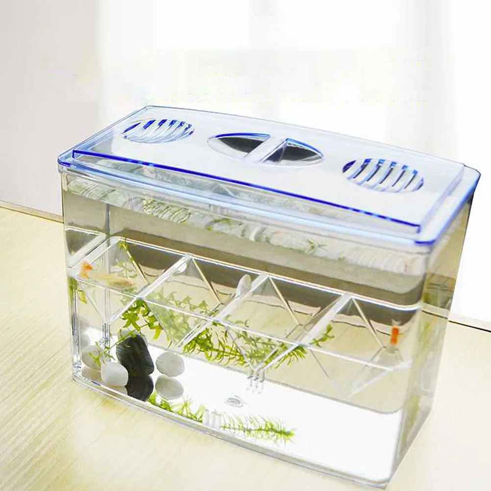 

Fish Hatching Box Small Breeding Incubator Plastic Freestanding Fry Protector Isolation Hatchery Aquarium Pet Supplies