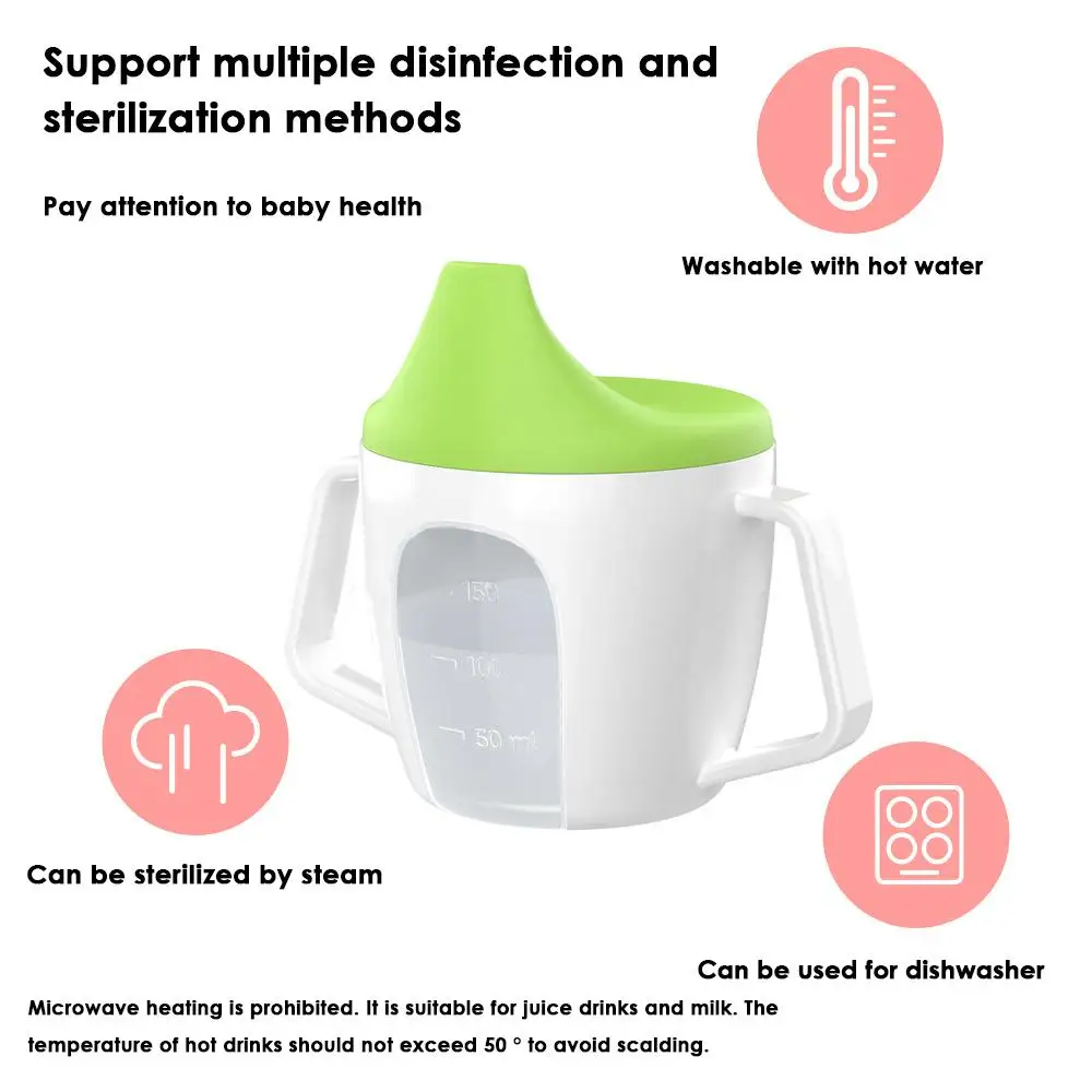 New Baby Learning Drinking Cup Handle Duckbill Cup Leakproof Infants Water Cups Bottle With Lid Baby Feeding Tableware