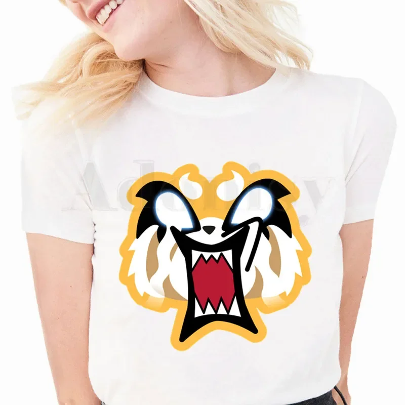 Aggretsuko Women T Shirt Harajuku Female Printing Graphic Cartoon Retsuko T-shirt Girl Summer Kawaii Tshirt Femme Clothes