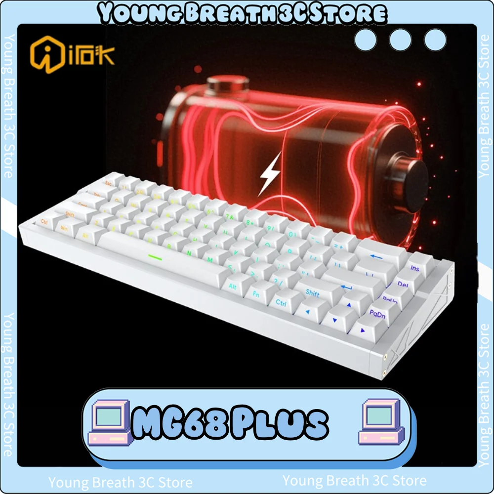 

Irok MG68 Plus Keyboard Magnetic Switch Gamer keyboards Mechanical Keyboard RGB 8K PC ESports Hot Swap Gaming Accessories Custom
