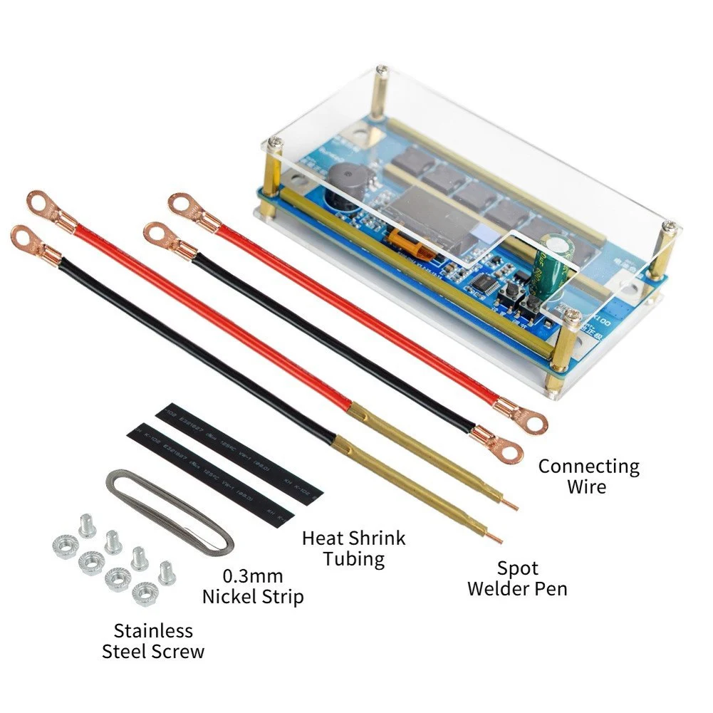 Portable X100 Smart Spot Welder Featuring HD Screen For Precise DIY Welding Tasks 12V High Current Unit
