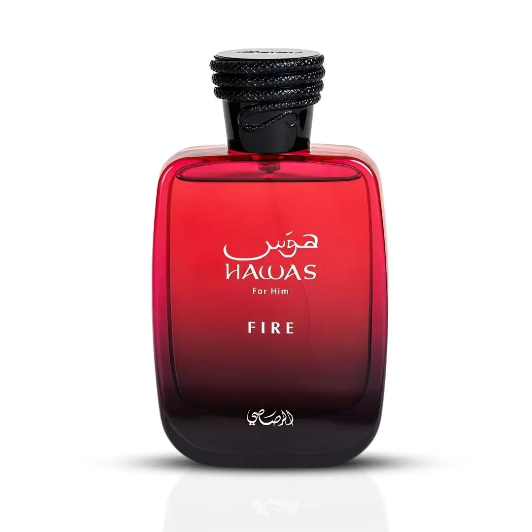 

RASASI Hawas Fire Eau De Parfum Spray 100 мл (3,4 унции) — смелый стойкий арабский парфюм для мужчин с огненной эссенцией