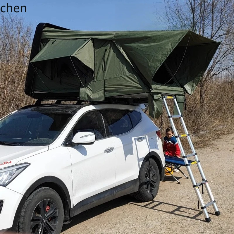 

HXL roof tent sunroof folding self-driving tour car camping hard shell tent