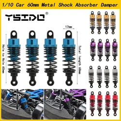 4szt YSIDO 60mm Metalowy amortyzator do 1:10 HSP Redcat Exceed HPI Flat Car Drift Racing RC Cars Parts