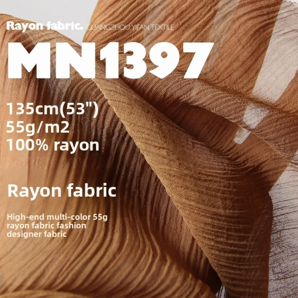 Multi Color Striped Crepe Soft Light Thin Fabric for Coat Dress Clothing Shawl Design Cloth Diy By The Meter Sewing Material