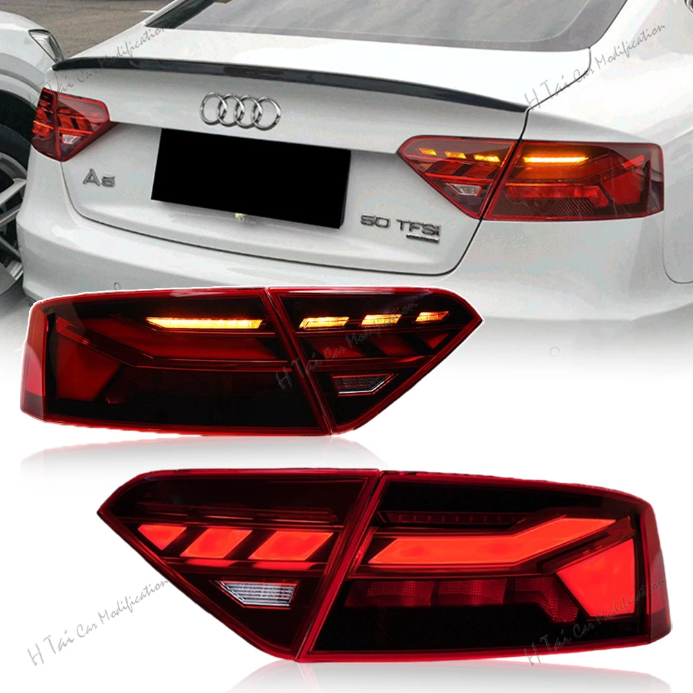 Conjunto de Lanternas Traseiras para Audi A5 2008-2011 2012-2016, Luzes LED Traseiras, Luzes de Freio, Luzes de Direção, Luzes de Ré