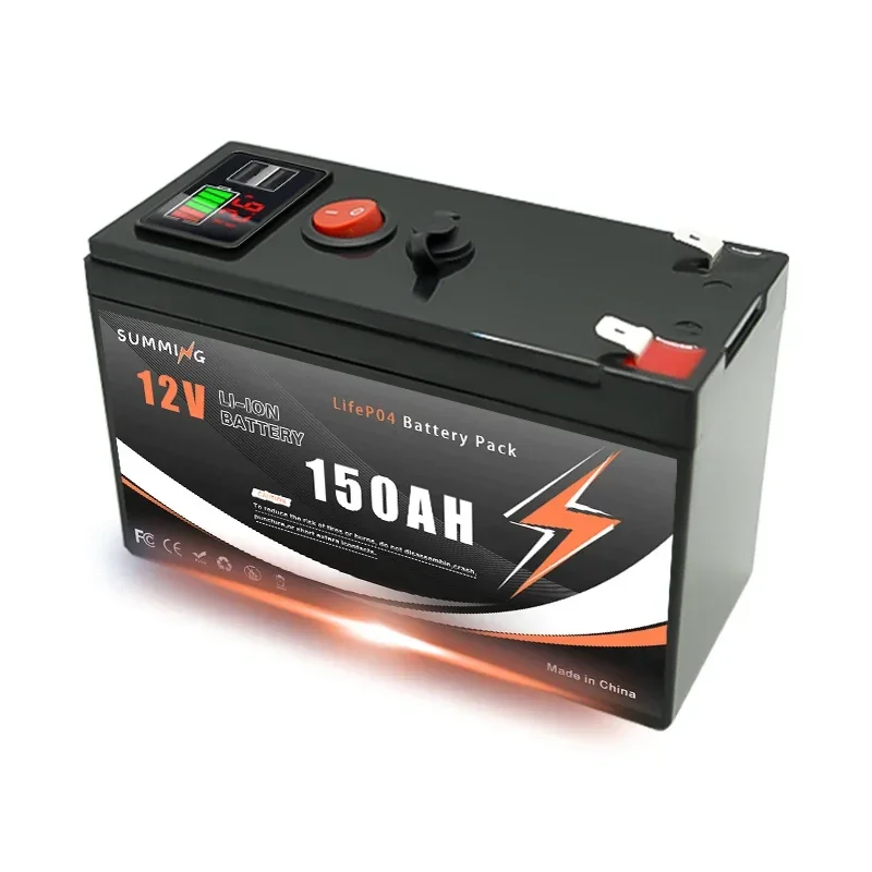 AliExpress SUMMING 12V 150Ah Lithium LiFePO4 Deep Cycle Battery for Solar,Fish Finder,Lighting, Power Wheels, Off-Grid Applications Built-in BMS