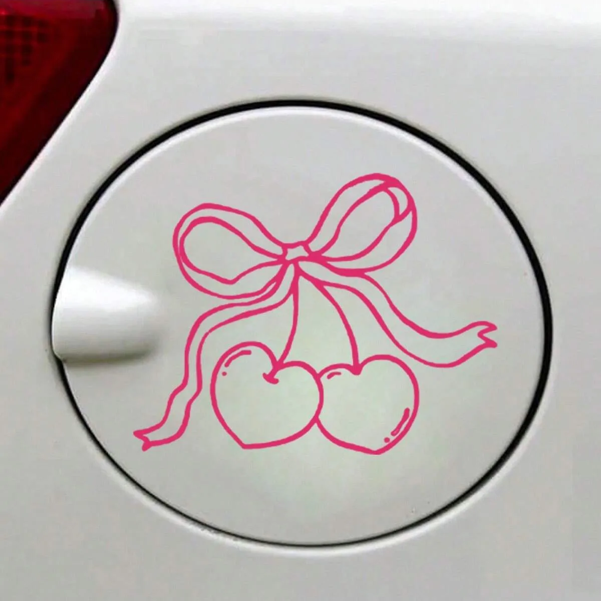 1pc-Cherry bow car decals, auto parts, vinyl decals, fuel tank cap decals, bumper stickers, car stickers