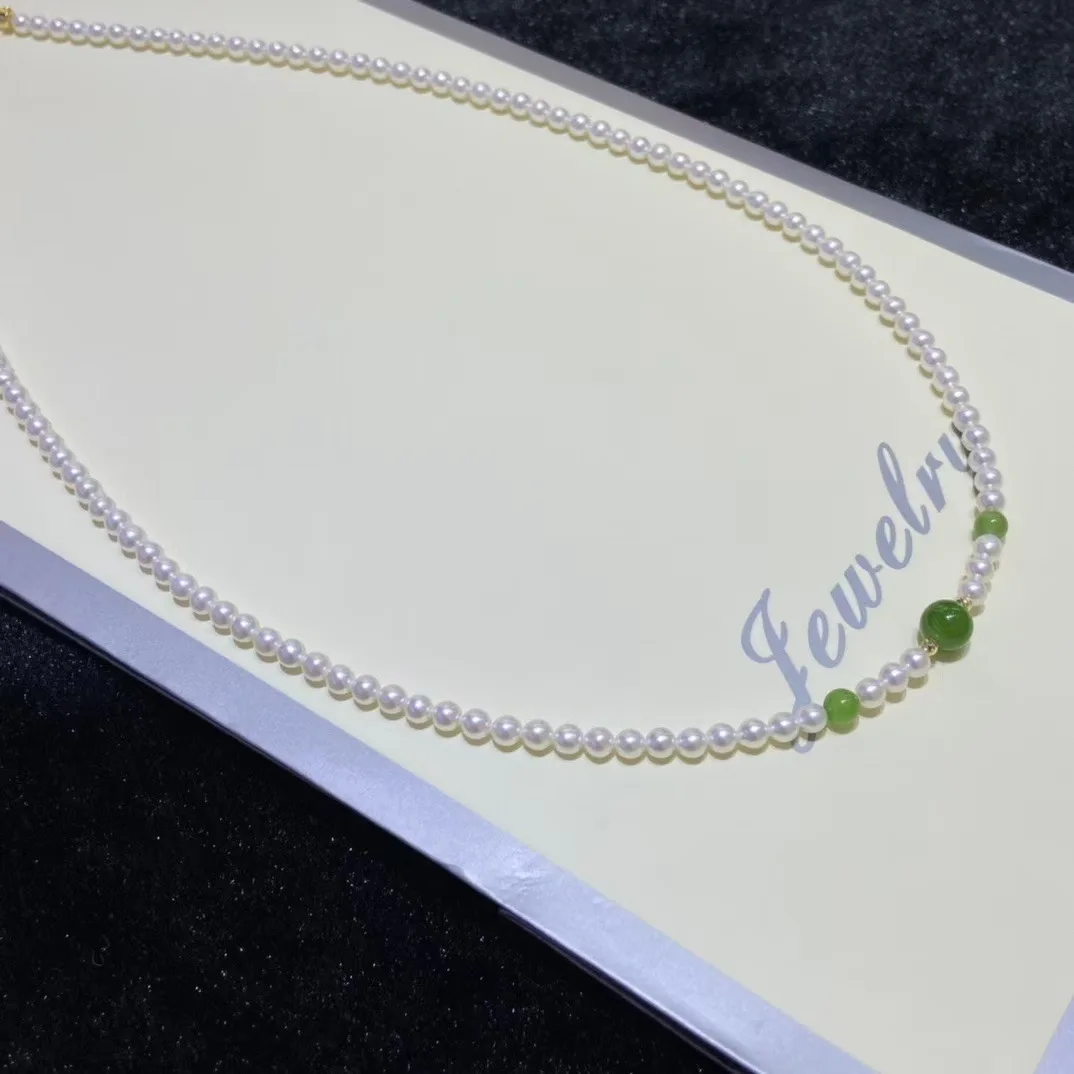 Fine Jewelry real 18K yellow gold bracelet au750 natural freshwater pearl agate luxury Party Wedding Gift For Women  design s523