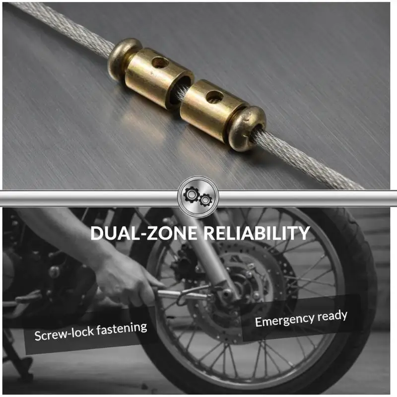10Pcs Motorcycle Brake Clutch Choke Cable Repair Kart Bike Mower Parts