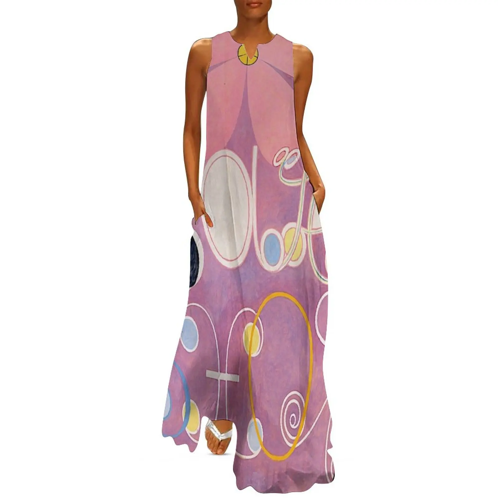 

Hilma af Klint The Ten Largest, No. 05, Adulthood, Group IV Long Dress women evening dress Dress