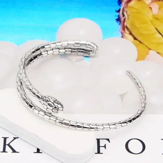 

925 sterling silver retro distressed snake body men's ring trendy and personalized, unisex versatile snake bracelet