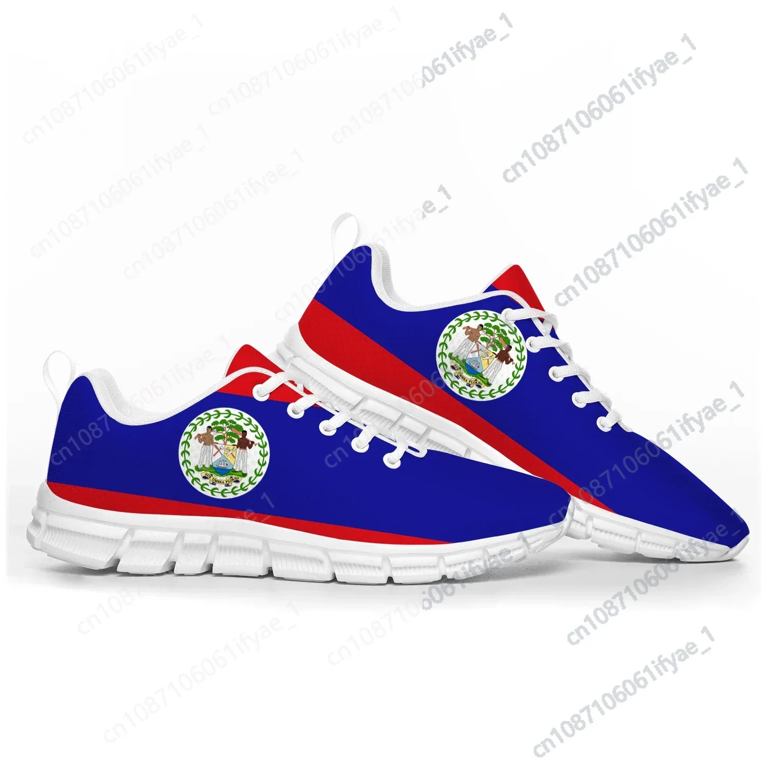 Belizean sepatu bendera olahraga Pria Wanita remaja anak-anak Sneakers WordPress kasual modis kustom kualitas tinggi sepatu pasangan