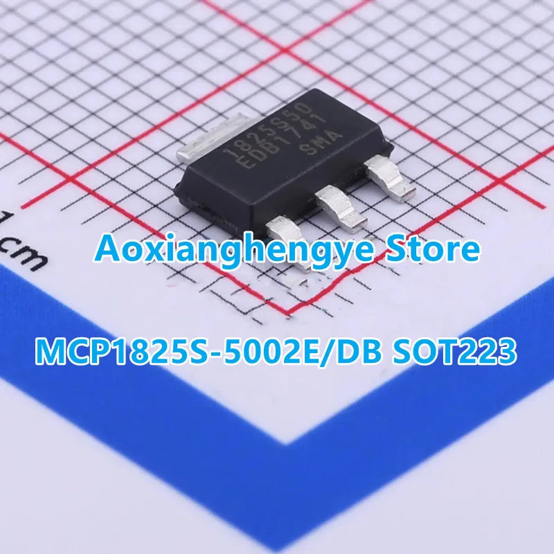 10PCS MCP1825S-5002E/DB SOT223 MCP1825ST-5002E/DB 5.0V 500 mA, Low Voltage, Low Quiescent Current LDO Regulator
