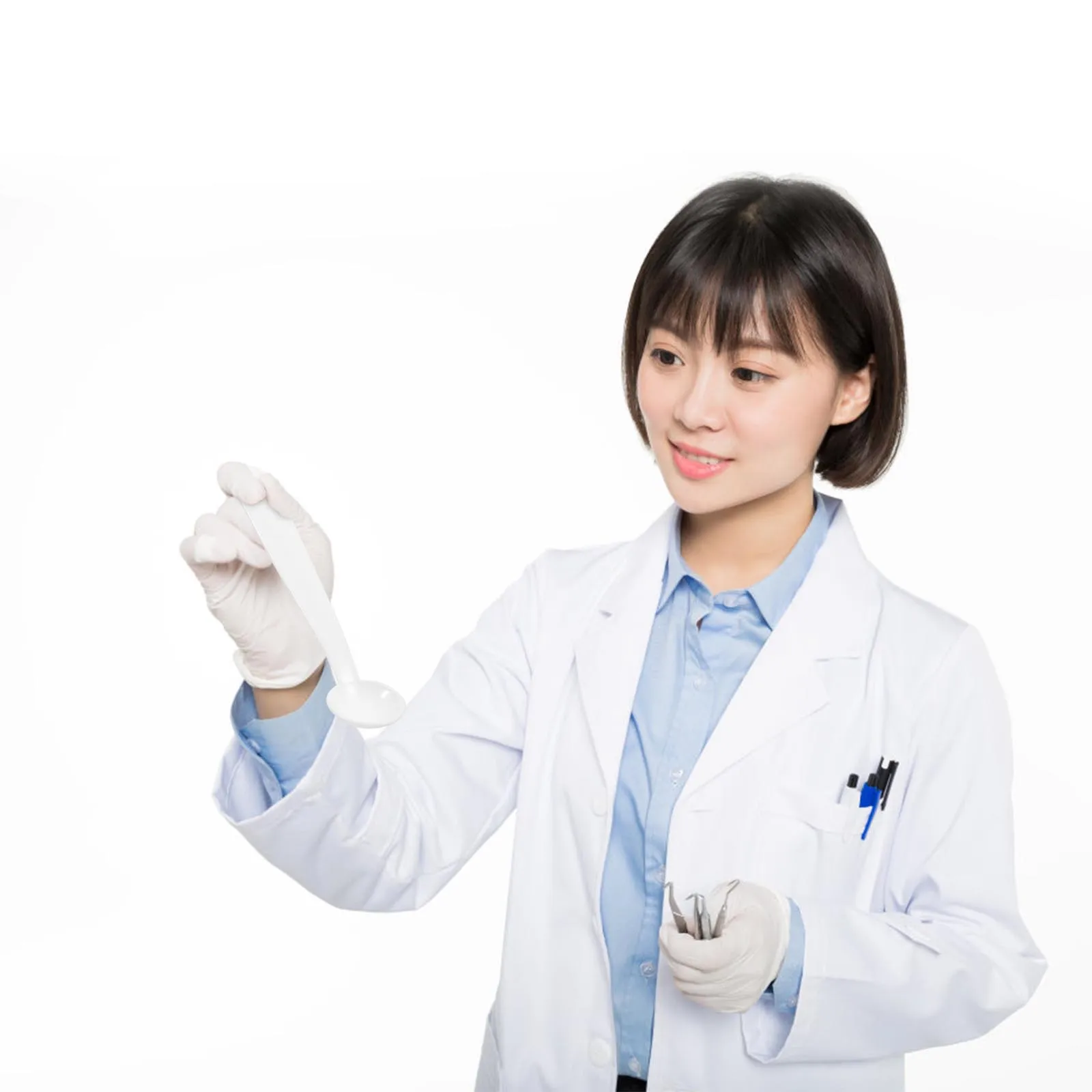 

100pcs Plastic Measuring Scoop 2G White Pp Powder Micro Spoon For Lab Reagents Trace Retrieval Heat Resistant Tool