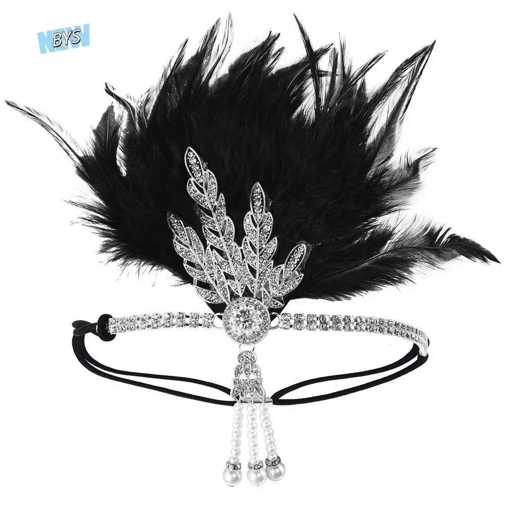 

Cosplay Dress Headwear Makeup Party Korean Style Headband Feather Headwear Sequin Masquerade Party Hair Accessories