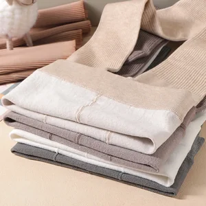 Meia-calça fina de pelúcia vertical infantil, meia-calça e calcinha, monocromática, quente, nova, outono, inverno 8 principais vendas meia calça termica menina - №1