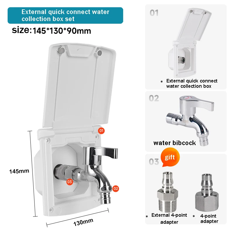 

RV External Faucet Gravity Fresh Water Fill Hatch Inlet Filter Lockable For Caravan Boat Camper Trailer Accessories