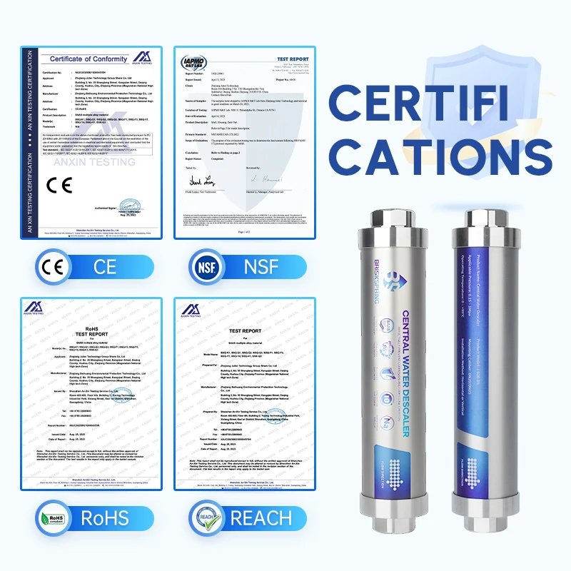 نظام STLF المضاد للتآكل من الفولاذ المقاوم للصدأ مع تقنية رقاقة SAAS كفاءة للتحكم في الكلس الكلسي المائي للاستحمام