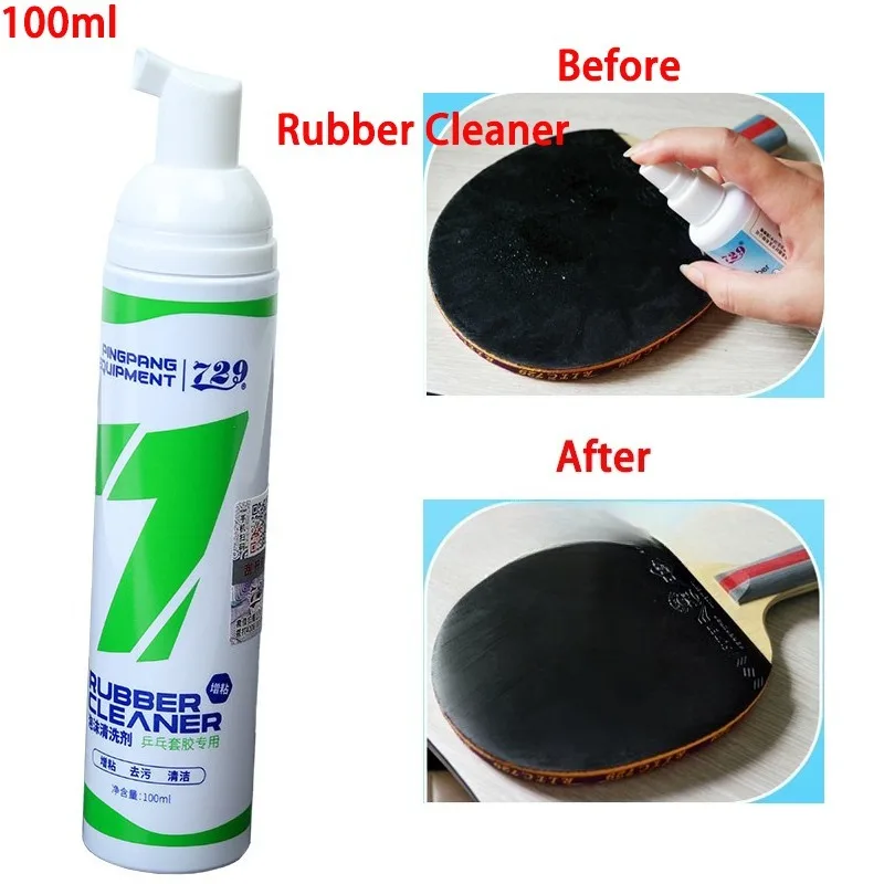 

Набор для чистки теннисных ракеток 729 (очиститель для накладок + губка для чистки) портативный набор для ухода за ракетками для пинг-понга, 100 мл