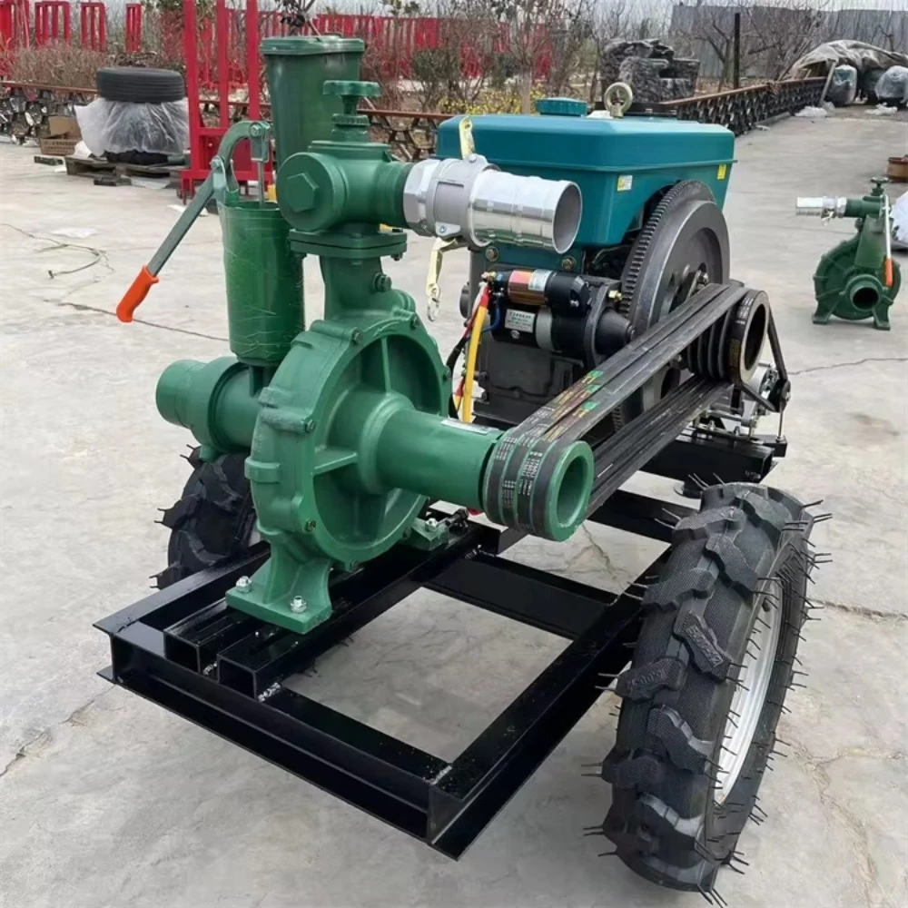 High-pressure sprinkler irrigation machine with multiple nozzles